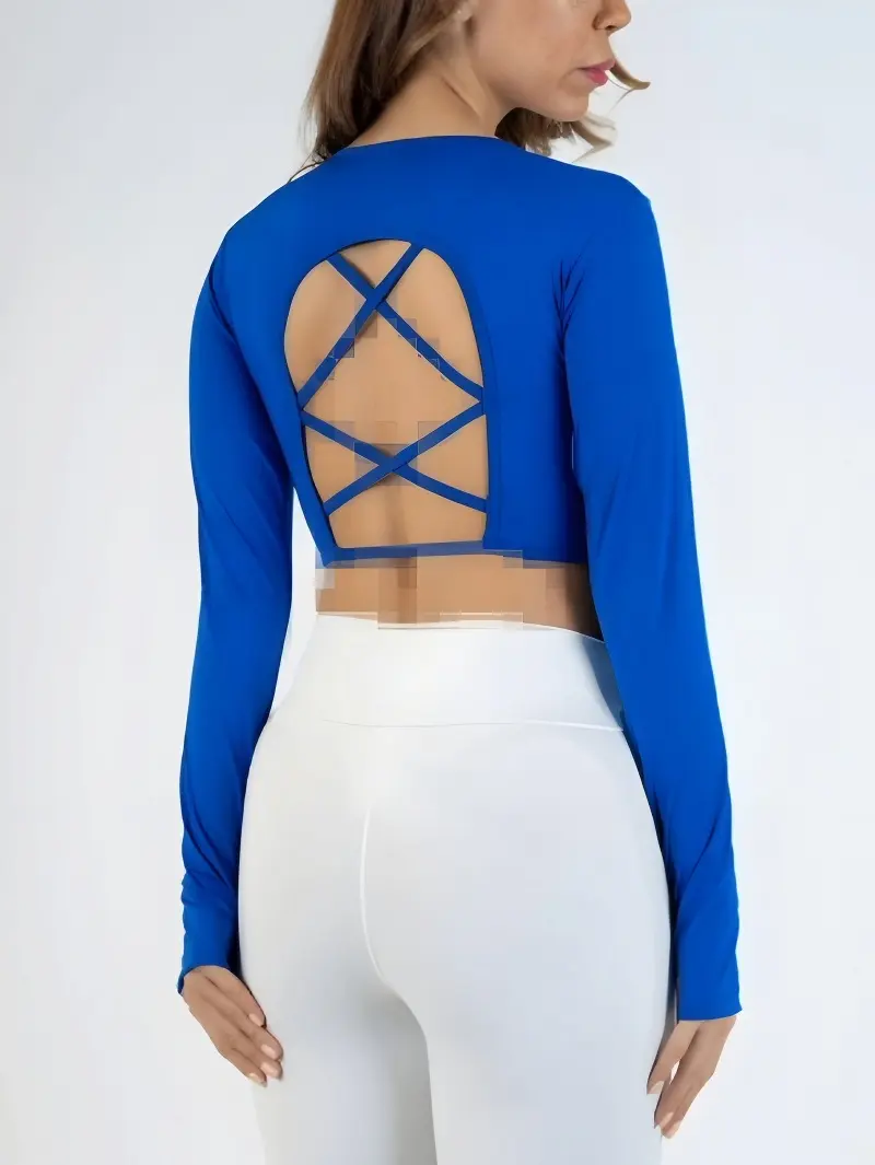 کراپ آستین بلند بندی ورزشی0573